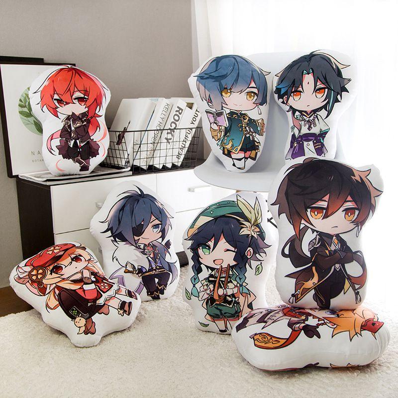Genshin Impact 45cm Plush Doll Cushion Featuring Cozy Characters For Home Decor