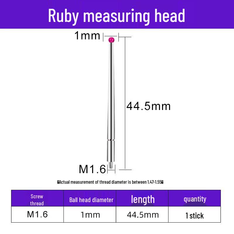 

Ruby Measuring Probe for Lever Dial Indicator