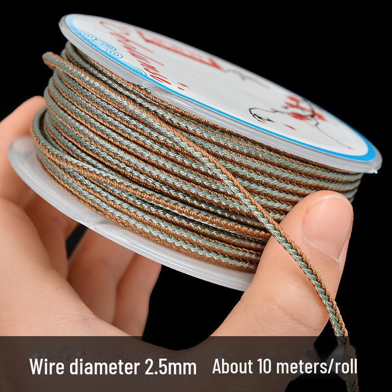 Hand-Woven 2.5mm Ruyi Rope for Jade Pendant Lanyard or Colorful Beaded Bracelet