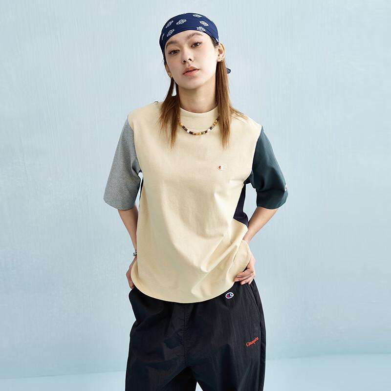 Champion Women's Embroidered Colorblock Short Sleeve T-Shirt