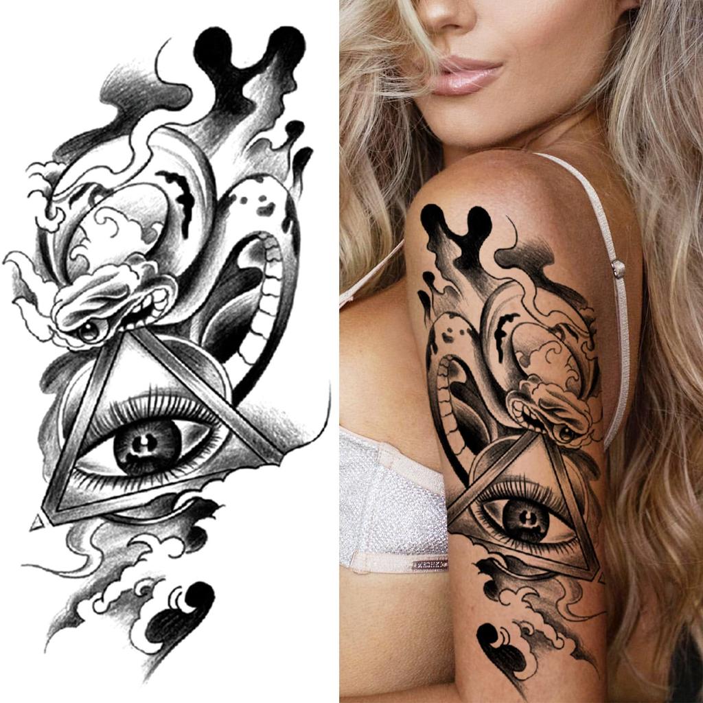 Sexy Blume temporäre Tattoo für Frauen Mädchen Erwachsene Pfingstrose schwarze Rose Tattoos Aufkleber gefälschte Vogel Sweatpea Blätter Tatoos Körper Kunst Arm