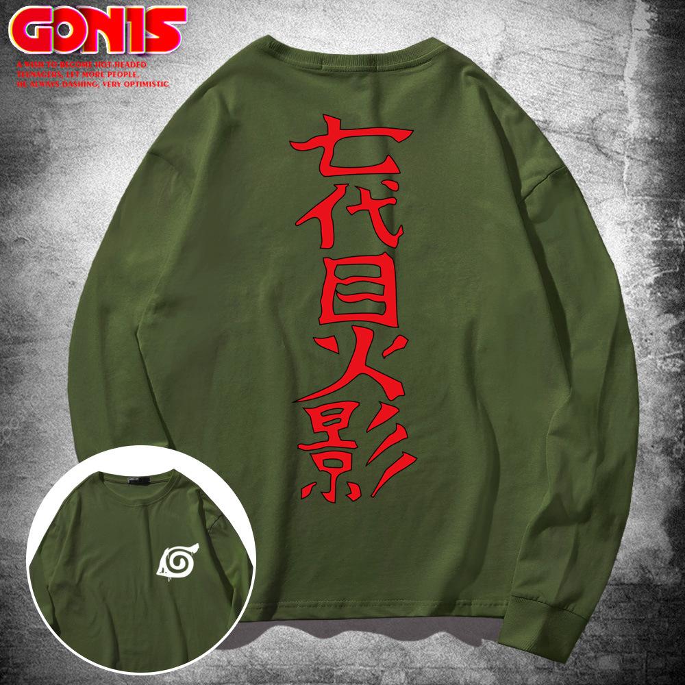 T-shirt men's long-sleeved pure cotton loose hip-hop autumn thin bottoming shirt European and American trendy clothes