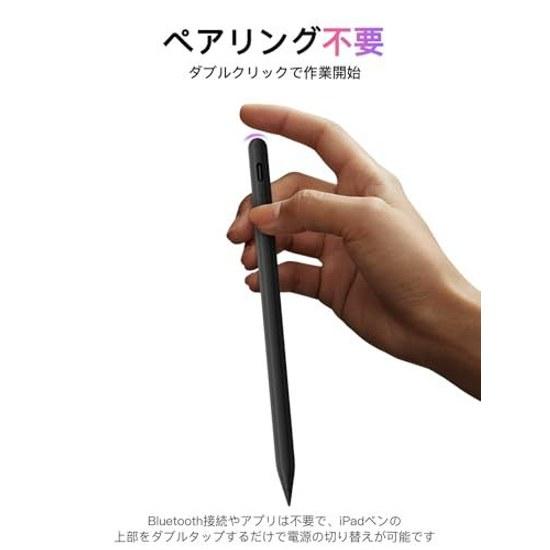 KEEPRO iPad Pencil Compatible Alternative Apple Touch Pen Stylus Type-C Fast Charging Ultra High Sensitivity Tilt Detection Palm Rejection Magnetic 3