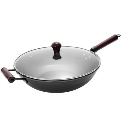 Debo Defus 34cm Traditional Iron Stir-Fry Wok