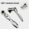 Ratchet Mini Inch Ratchet Reversible Chrome Vanadium Steel Ratchet with Dual Head for Socket and Bit for Tight Spaces Wrench, 1/4 Wrench, 72-Tooth