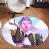 Rumi (54) Round Office Rug Decorative Floor Rug for Office Bedroom Living Room and Home Space