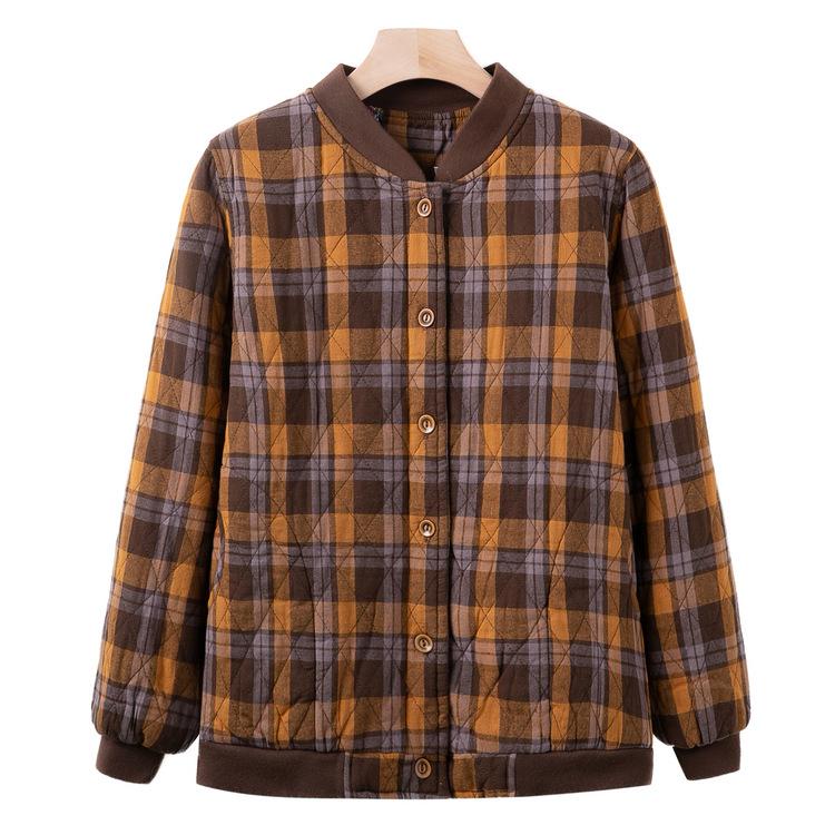 Mother's Winter Clothes Pure Cotton Coat Small Cotton Jacket Female Grandma's Autumn and Winter Coat Loose Cotton Clothes