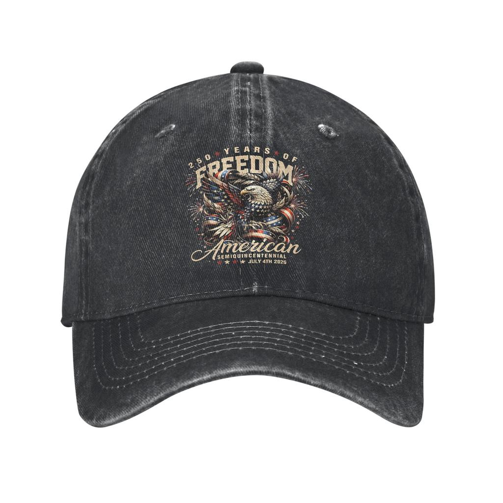 USA th Anniversary Baseball Cap Vintage Distressed Denim Snapback Hat Unisex Outdoor Workouts Unstructured Hats Cap