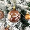 22Pcs/Set Durable 6CM Christmas Ball Shiny Creative Xmas Ornament Ball Christmas Tree Balls Home