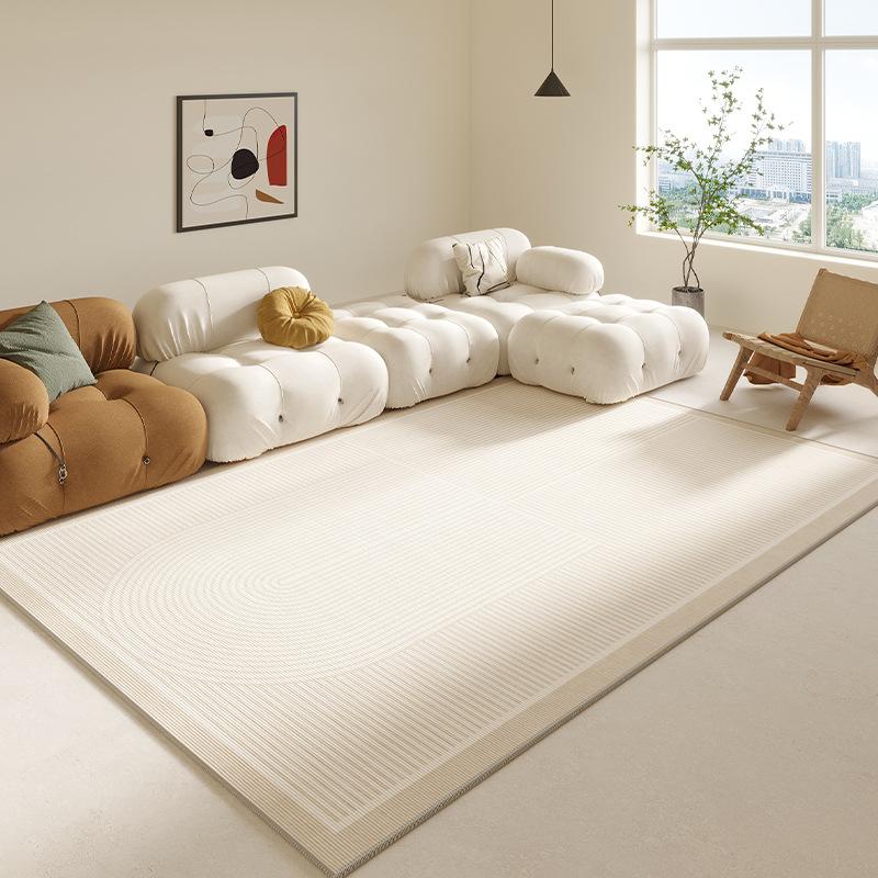Simple Geometric Ins Line Wind Carpet Living Room Bed In Front of the Large Carpet Easy To Take Care of Non-slip Soft Rug