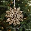 3D Hollow Plastic Snowflake Christmas Tree Ornaments