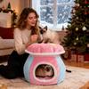 Cute Cat Bed Winter Warm Sleeping Nest With Removable Mat Cat Nest Bed For Puppy Animal Indoor Living Room Bedroom Balcony