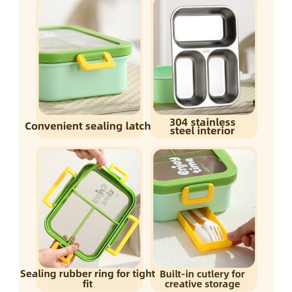 Stainless Steel Insulated Bento Box Stainless Steel Food Container  for Office Workers
