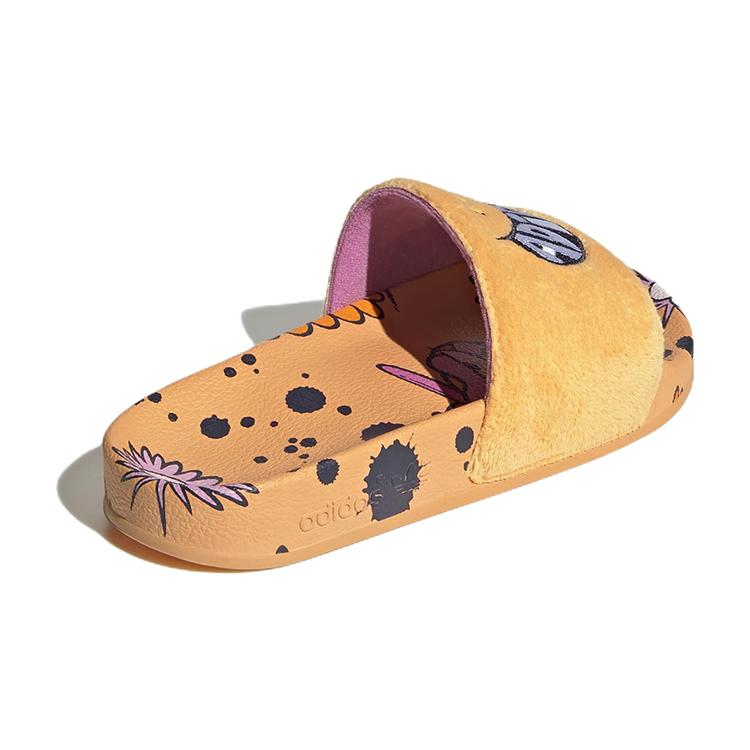 Adidas Originals Wear Resistant Kids' Slippers Orange Yellow Kids'