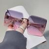 4 Pieces of Retro Square Women's Glasses Popular Large Frame Glasses Suitable for Daily Commuting Outdoor Travel Vacation