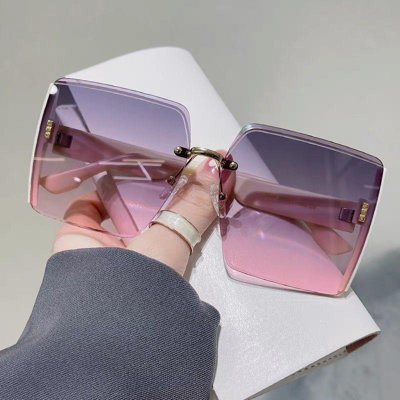 4Pcs Retro Square Women Glasses Large Frame Fashion Eyewear for Daily Commuting Outdoor Travel Vacation