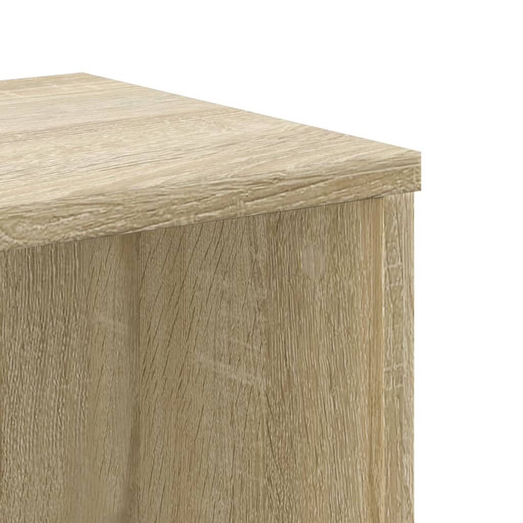 Vidaxl Regał, Dąb Sonoma, 50X25X105 Cm, Materiał Drewnopochodny