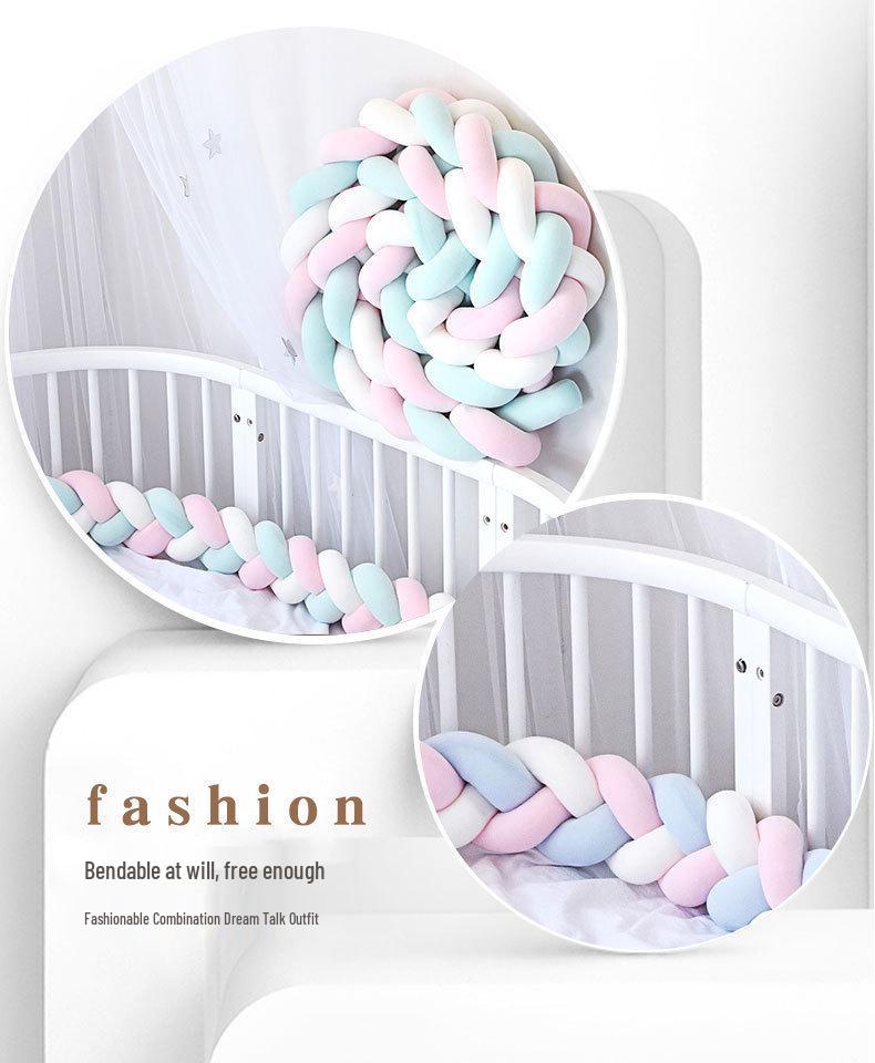 Fascia Anti-Collisione per Culla da Bambino INS: Treccia a Tre Fili Morbida Imbottitura per Quilting Fai da Te
