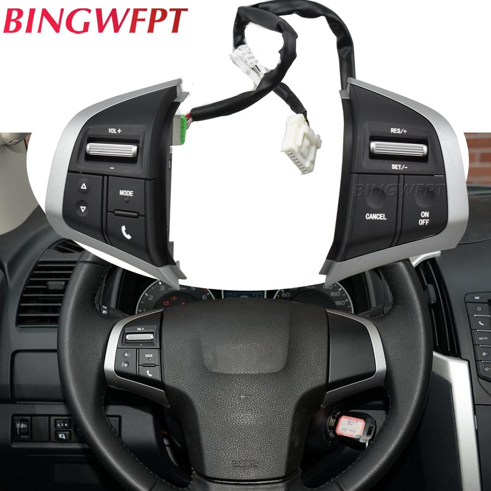 NEU Für Isuzu D-Max 2015-2019 MU-X Für Chevrolet Dmax 2019 Lenkradschalter Tempomat Audio Lautstärke Fernbedienungstaste