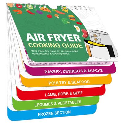 Heißluftfritteusen Kochbuch Kalender Magnetische Spickzettel Heißluftfritteusen Rezepte Kochzeit Zeitplan Schneller Referenzführer für Anfänger