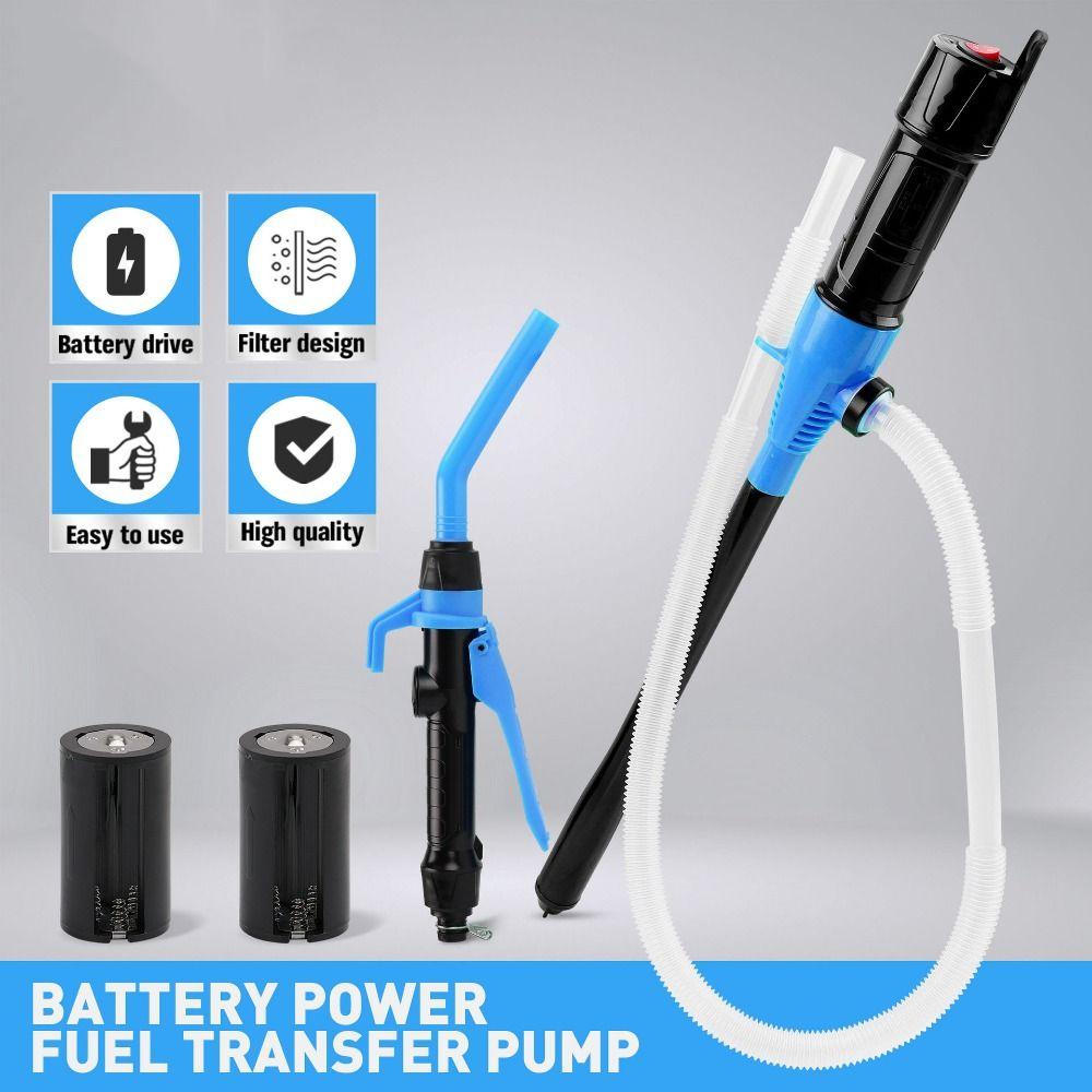 Multifunction Fuel Transfer Pump Flow Control Nozzle Battery Powered Fuel Pump Water Transfer