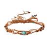 Ethnic Style Woven Belt Bohemian Dress Chain Waist Dress Accessories Braided Waist Belt  Women