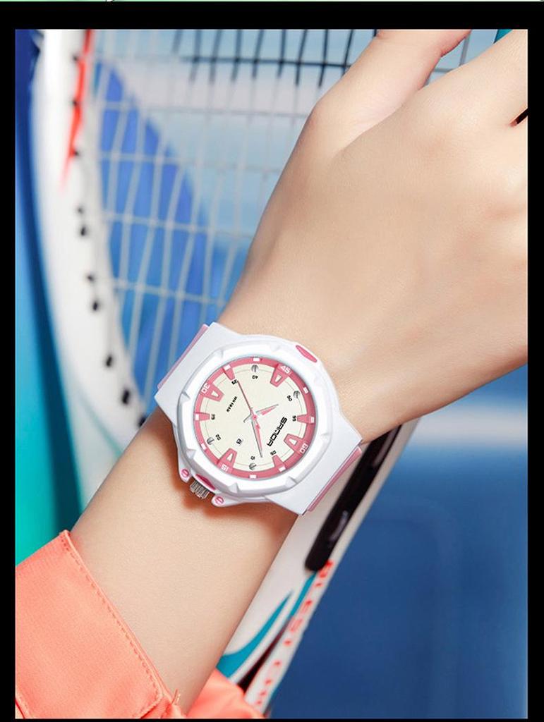 SANDA Quartz Watch: Stylish Casual Watch for Students with Calendar Feature.