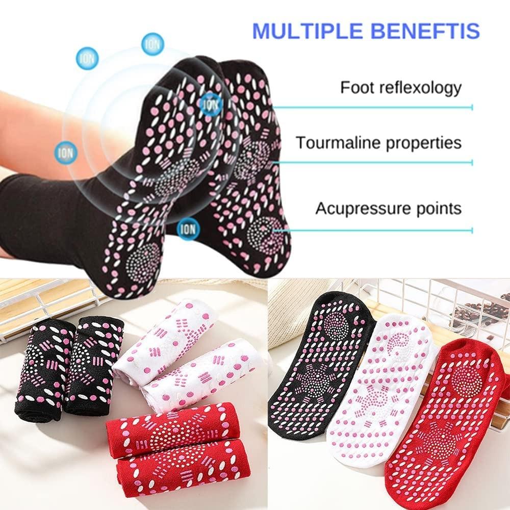 Wormwood Heating Socks Heating Socks Comfortable Elastic Durable Warm Cold Washable Cotton Socks