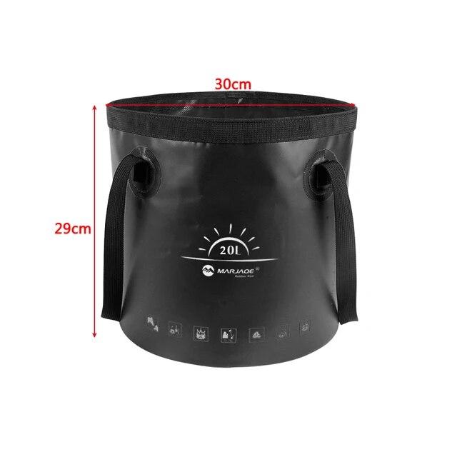10/20L Portable Folding Bucket Waterproof Outdoor Travel Camping Water Storage Bag Fishing Collapsible Bucket Folding Foot Basin