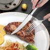 Edelstahl Besteckset 24 Teile Gabel Löffel Steakmesser Geschirrset Spülmaschinenfest Küchengeschirr für Zuhause Restaurant