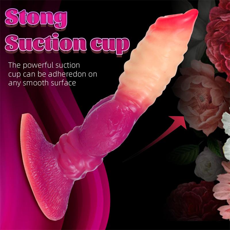 Liquid Silicone Dildo Female Super Simulation Makeup Gradient Color Anal Plug Adult Sex Products