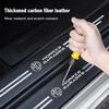 Car Door Sill Stickers Carbon Fiber Leather Anti-stepping Protector For Morris Garages MG MG3 MG5 MG6 MG7 GT GS Hector HS ZS ZX