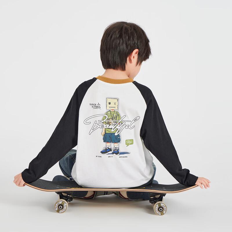 Daduoja Boys' Autumn Cotton Long Sleeve T-Shirt