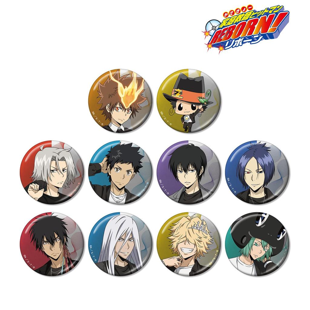 Katekyo Hitman Reborn! Original Illustration Casual Coordinate Ver. Trading Metallic Can Badges Box of 10