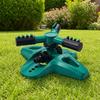3-Arm Lawn Sprinklern, Automatic 360-Degree Rotating Garden Sprinkler, Large Coverage Area Sprinkler for Yard Outdoor Irrigation Kids Pets Water Fun