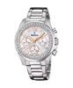 Rainbow Chronograph Crystal Accents Mother Of Pearl Dial Quartz F20606-1 100M Women's Watch