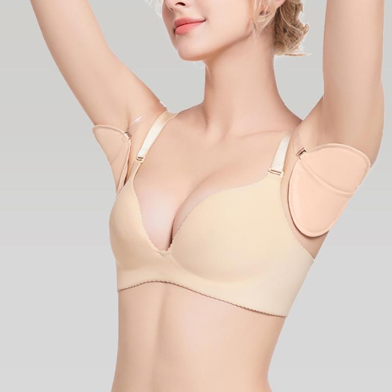 2Pcs Underarm Pads Reusable Adjusted Breathable Cotton Armpit Sweat Strap Pads For Women Men Underarm Pads Cotton Underarm Pads