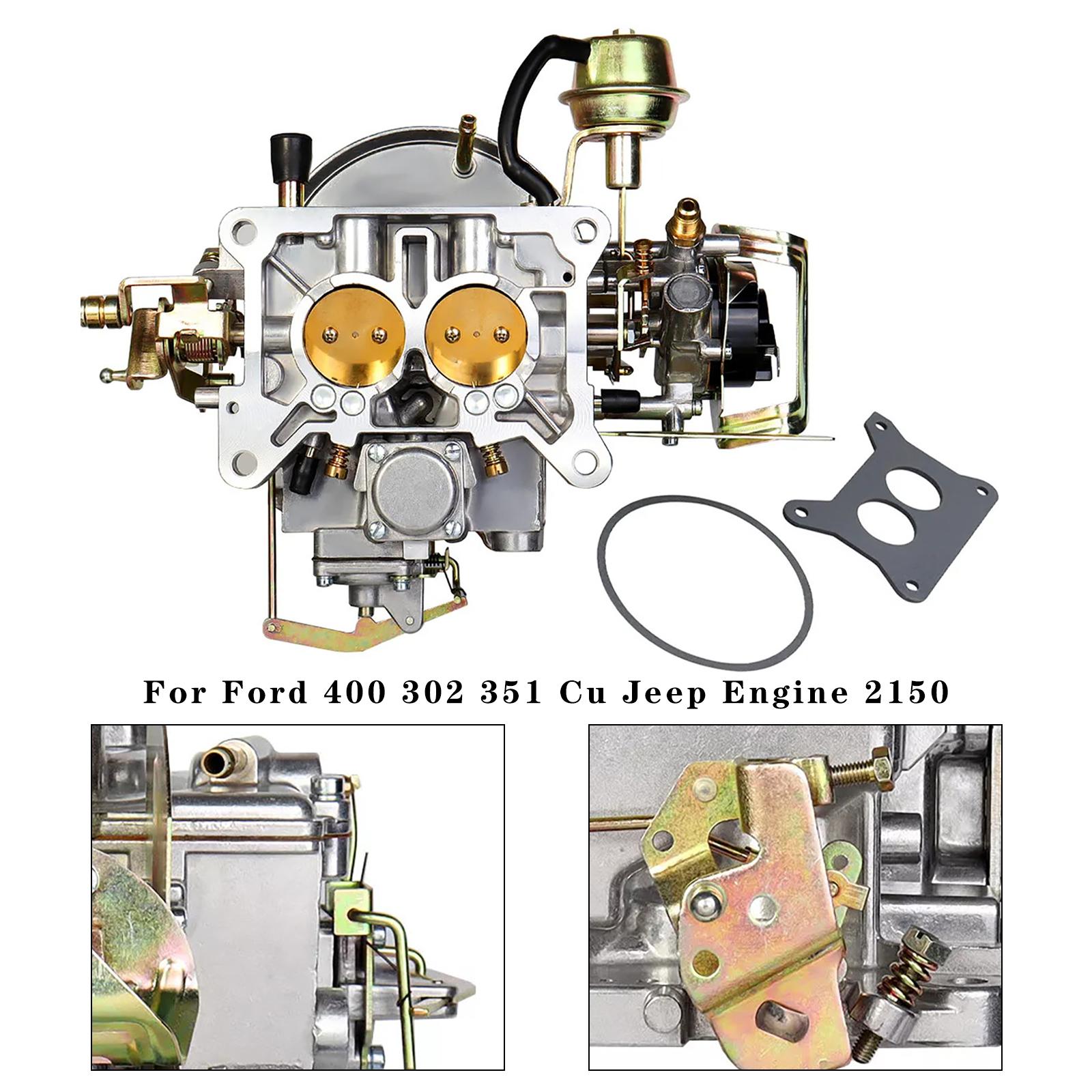 

2 Barrel Carburetor Carb 2100 For Ford 400 302 351 Cu Jeep Engine 2150