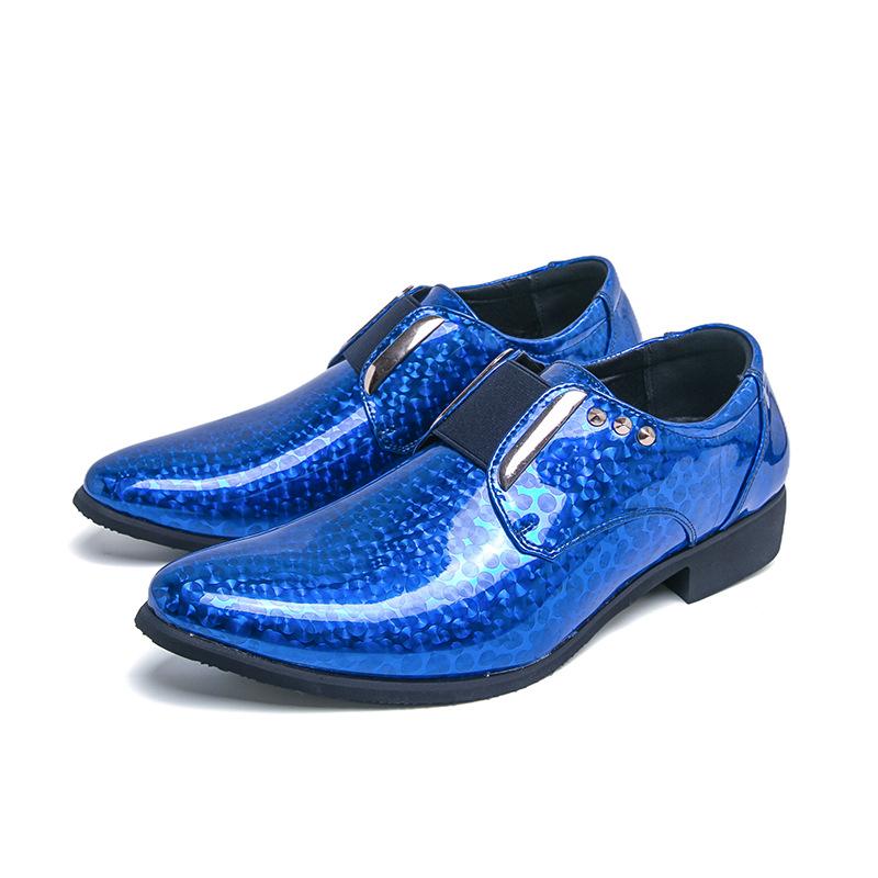 

Мужская повседневная кожаная обувь большого размера новая мужская остроносая кожаная обувь модный тренд обувь-лодочки глянцевая нарядная обувь 47