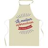 Kitchen Apron - World's Best Computer Scientist - Breton Print - Durable Cotton - Made In France