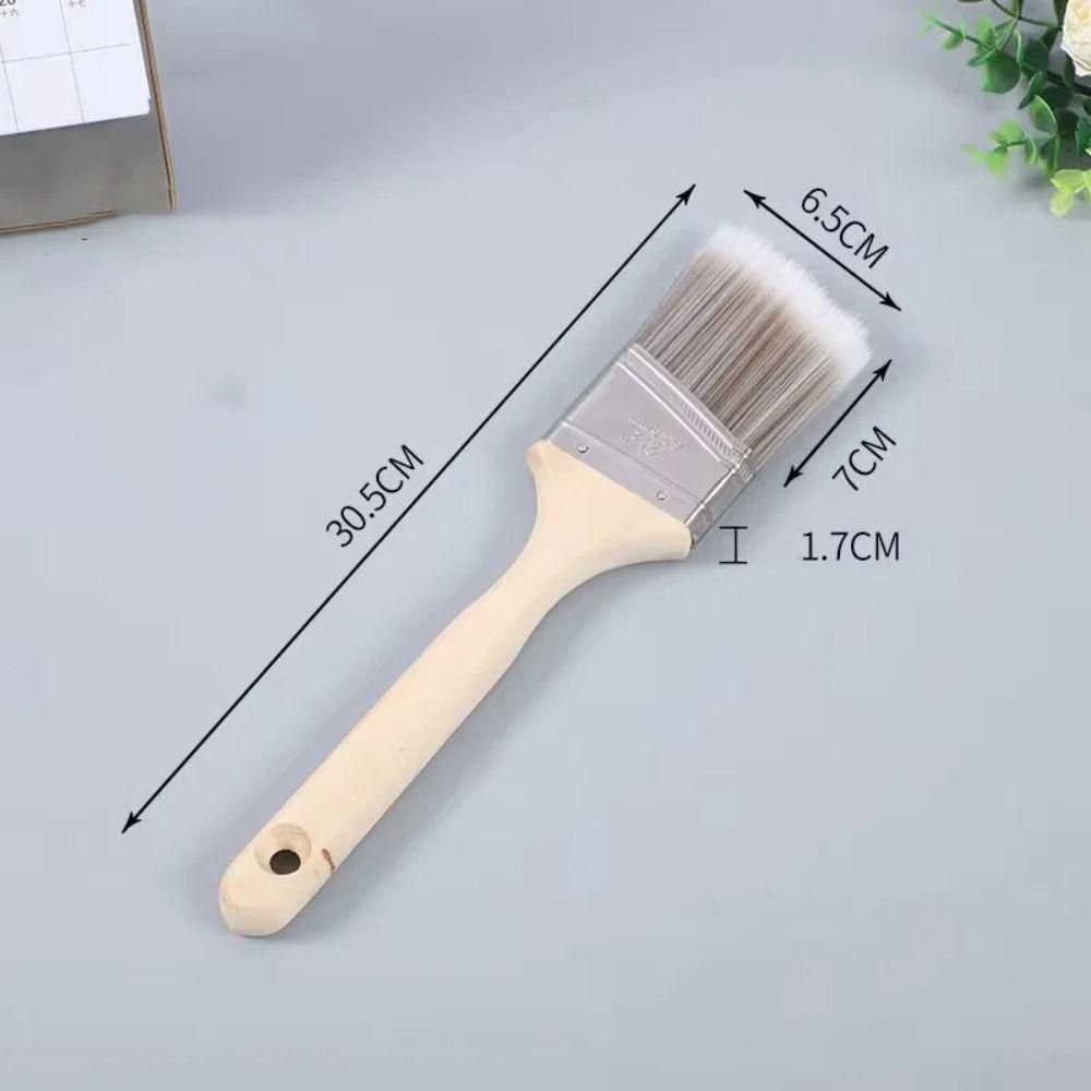 3 Pcs Long Handles Furniture Paint Brushes Ergonomically Designed Wall Paint Brushes  Window Frames