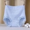 Lady Underpants High Waist Plus Slze Lace Trim Butt-covered Tummy Control Cotton Panties Seamless Comfort Daily Sport Briefs