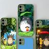 Cute T-Totoroes Phone Case For iPhone 16 15 14 Plus 15 13 12 11 Pro Max X XS MAX Matte Cover