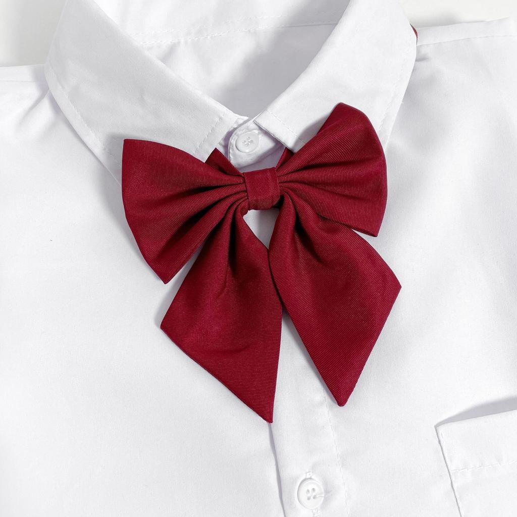 Buckle-free Tie Bow Tie Female College Style Plaid Lazy Harajuku Style Student K Male Uniform Accessories