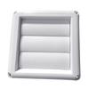 Plastic Square Dryer Vent Cover Louvered Grille Wall Vent Flat Ducting Ventilation Air Vent for Home Wall Ceiling