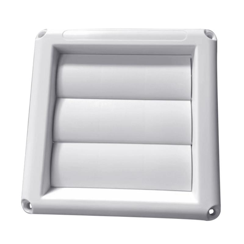 Plastic Square Dryer Vent Cover Louvered Grille Wall Vent Flat Ducting Ventilation Air Vent for Home Wall Ceiling
