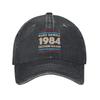 Vintage 1984 Make Orwell Fiction Again Baseball Cap Distressed Denim Sun Cap Dystopian World Outdoor Adjustable Hats