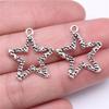 40pcs Star Charms Pendant Antique Silver Color Star Charm Pendants Jewelry Accessories DIY Tiny Tar Charms