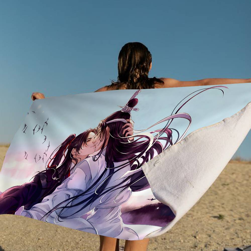Anime Mo Dao Zu Shi Anime Beach Swimming Towel Soft Absorbent Washcloth Children's Gifts For Kids Travel Camping Gym