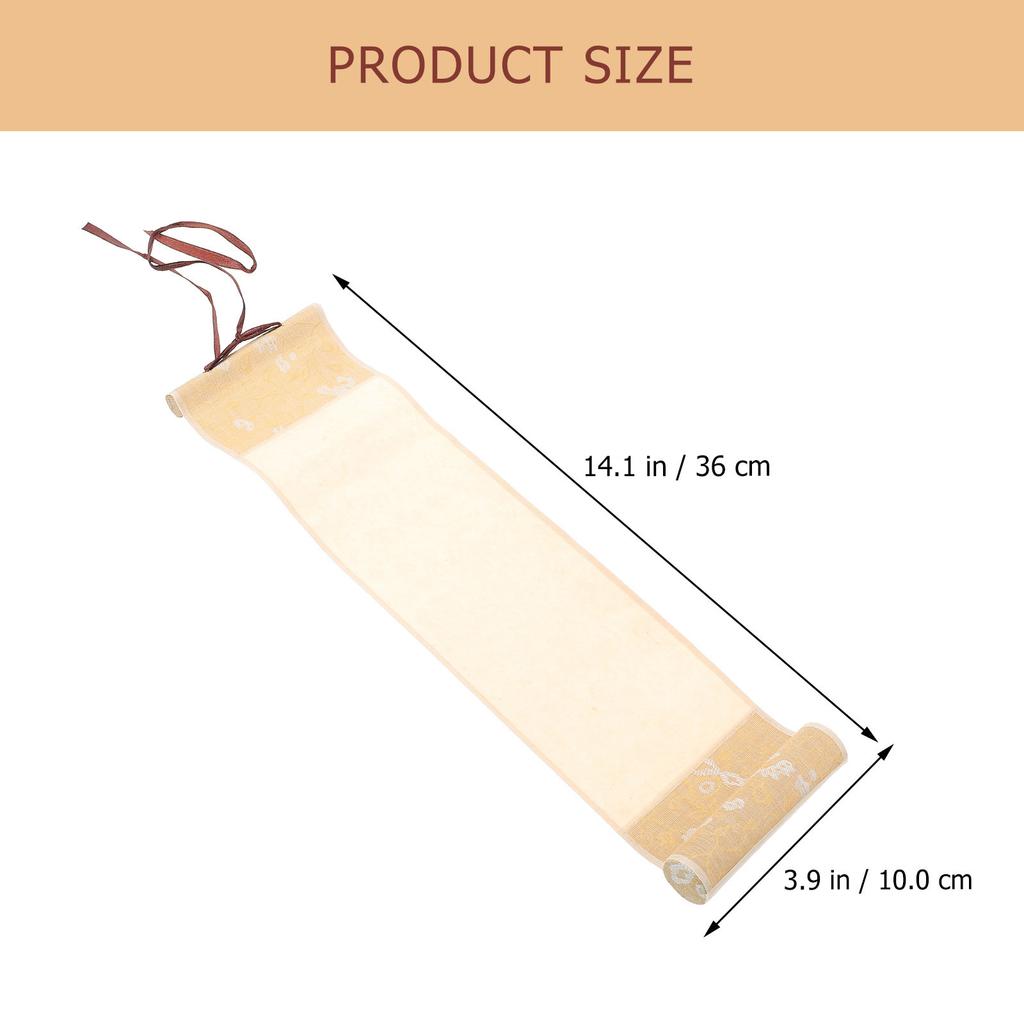 Chinese Calligraphy Scroll Premium Rice Paper Blank Hanging Scroll for Calligraphy Painting Writing Office Wall Decor